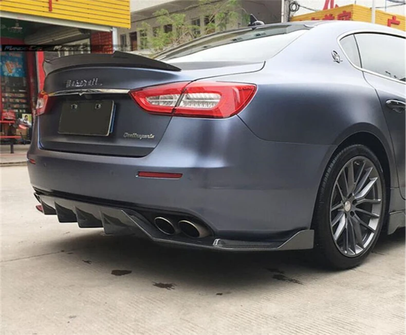 Передняя Задняя сторона юбка выступ Спойлеры для Maserati Quattroporte бампер диффузор Высокое качество углеродного волокна спойлер