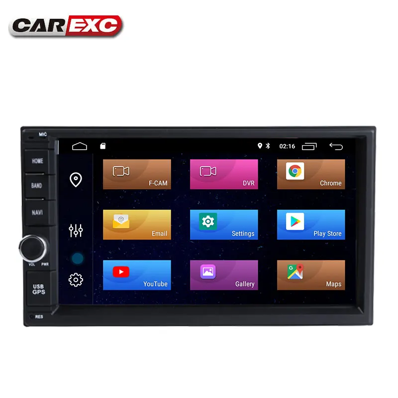 Discount 7 Inch Android 9.0/9 Auto Radio 2 Din  Car Player Multimedia Universal GPS Navigation Video Wifi BT Stereos 5
