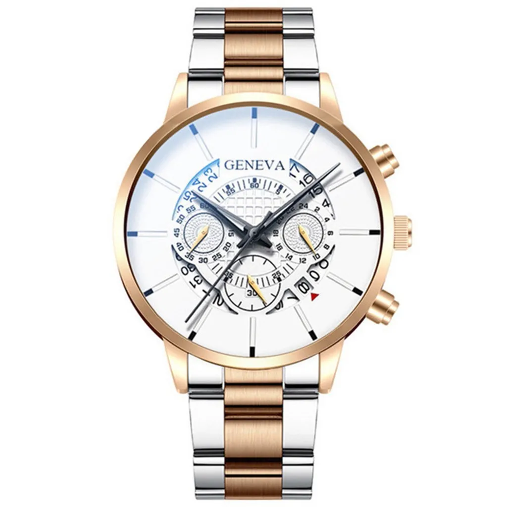 Fashion Cool Unique Digital Literal Multi Layer Dial Men Quartz Mesh Belt Watch Automatic Luxury Clock Men Waterproof Mechanic