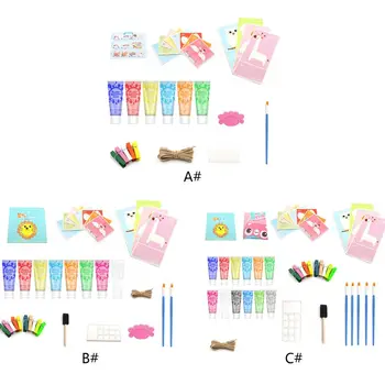 

30ml Finger Paint 12 Color Set Washable Kids Finger Paint Supplies Gift for Kids