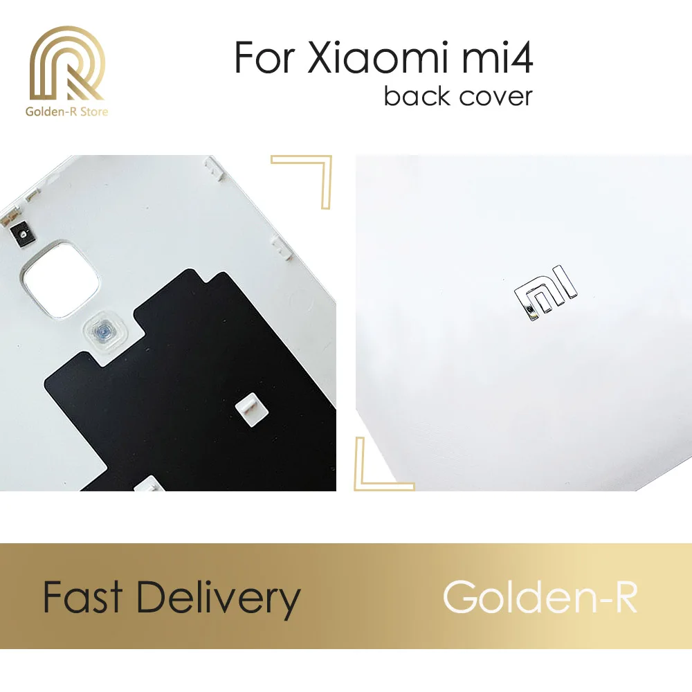 Черный Белый для Xiaomi Mi 4 корпус батареи запасные части для Xiaomi Mi 4 Задняя крышка батареи Аксессуары, запасные части