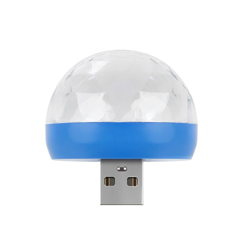Автомобильный светодиодный декоративный светильник RGB Mini USB светодиодный вечерние светильник s Дискотека Сценический светильник вечерние Клубные DJ KTV Рождественский волшебный шар лампа автомобильные аксессуары