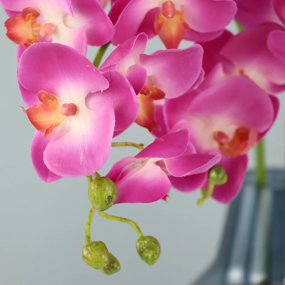 silk orchids artificial orchid purple orchid artificial flowers centerpiece (3)