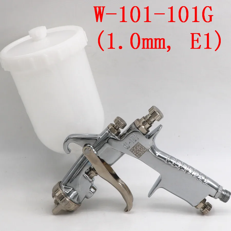 101G(1.0mm E1 Cap) W-101 HVLP ручной пистолет распылитель Япония W101 134G пистолет-распылитель 0,8/1,0/1,3/1,5/1,8 мм автомобиля Краски пистолет Мебельные краски пистолет - Цвет: 101G(1.0mm E1 Cap)