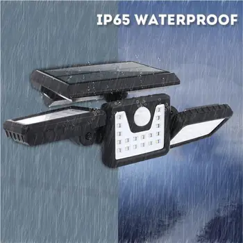 

Foldable Wall Light 3 Heads Energy Saving Solar Powered Durable Rotatable Wall Lamp Spotlight Outdoor PIR Garden Motion Sensor