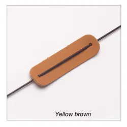 Handcrafted Genuine Leather Notebook Protective Cover and Repair Band Accessory (Yellow brown)