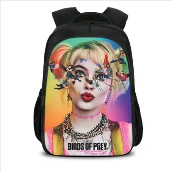 

Birds of Prey Harley Quinn Character Props Printing Backpack Backpack School Bag Anime Props Accessories Student Backpack
