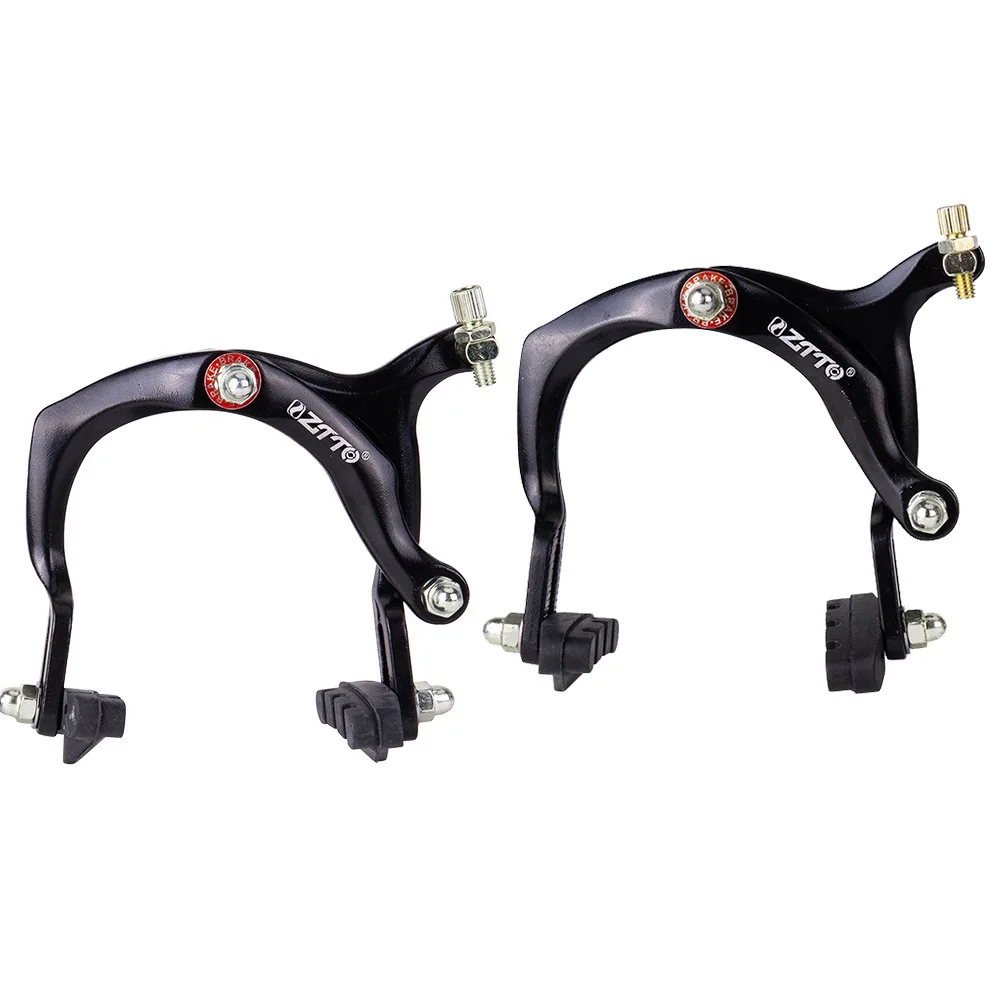 

1 Set Bicycle Side Pull Brake C Calipers Front Rear Friction Wheel Rim Brake with brake pads For Cruiser Kids Bike City Cycling