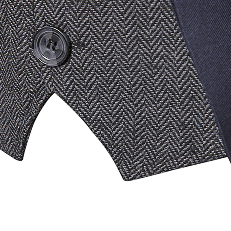 Мужской модный жилет большого размера, цветной вельветовый жилет, имитация двух предметов, Осенний жилет, одна застежка, мужской жилет