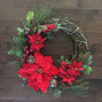 

Round Garland Wreath For Christmas Tree Decorations Home Gift Ideas Wall Designs