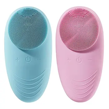 

Multifunctional Electric Facial Cleansing Brush 5 Frequency Vibration Essence Mask USB Rechargeable Silicone Face Massager Clean