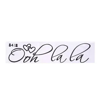 

OOH LA LA Paris France Hearts Love Quote Vinyl Wall Decal Decor Art Sticker G250