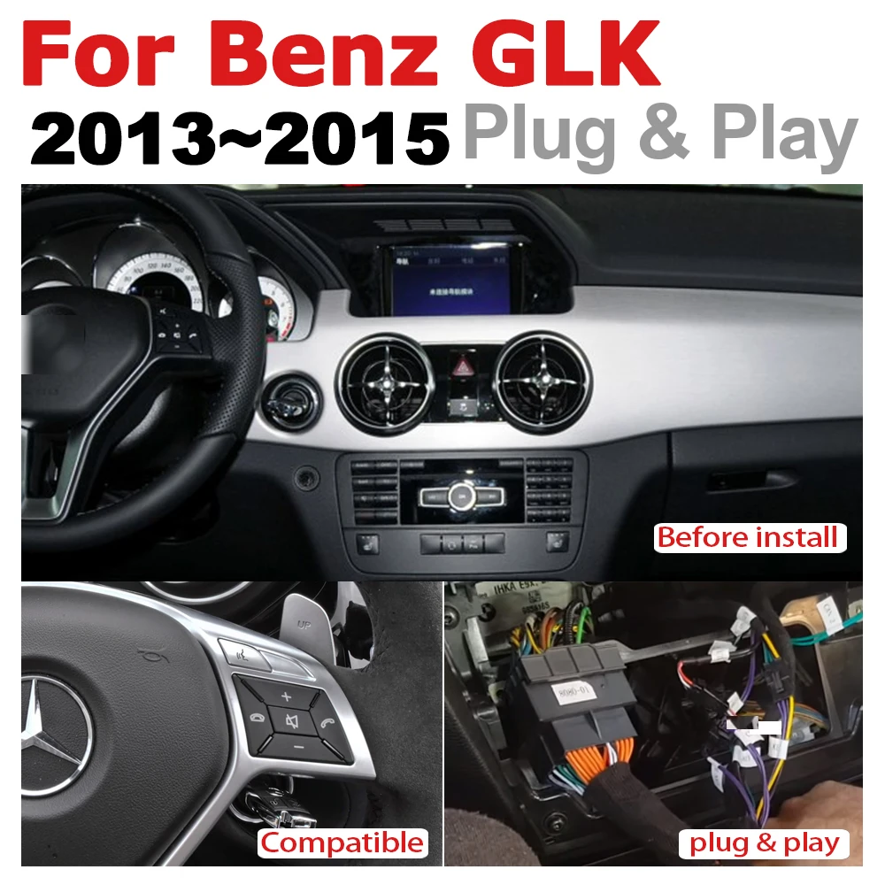 Автомагнитола на Android 7 0 GPS навигация для Mercedes Benz GLK 2013 ~ 2015 NTG WiFi 3G 4G мультимедийный