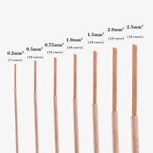 20M OCC Multi Core 6N Audio Speaker Cable High Purity Single Crystal Copper Wire Transparent Teflon mplifier CD Headphone Cable