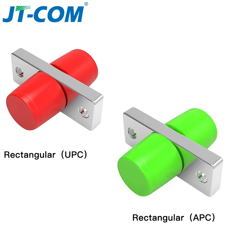 50PCS/lot FC UPC Small D Fiber Optic Adapter  Square FC APC Type D  Single Mode Fiber Coupler FC Circular Flange FC Connector