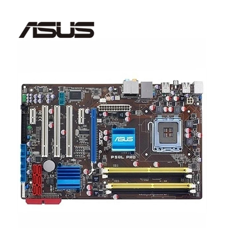 Материнская плата для Asus P5QL PRO P43 Socket LGA 775 Q8200 Q8300 DDR2 оригинальная б/у материнская