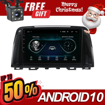 

9 Inch 2Din Car Radio Android 10.0 Multimedia Autoradio Bluetooth Stereo Player GPS Navi Head Unit For Mazda 6 2012-2016