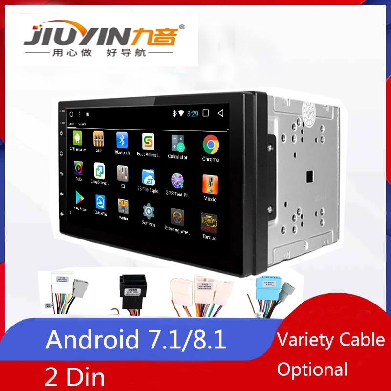 

JIUYIN Universal 2 Din Android 8 Radio Autoradio Stereo Multimedia Audio Player HD TDA7851 Bluetooth WIFI GPS Auto Touch Screen