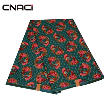 

CNACI 6 Yards/Piece Ankara African Wax Prints Fabric Tissu Patchwork Ankara African Printed Fabric Polyester Material London Wax