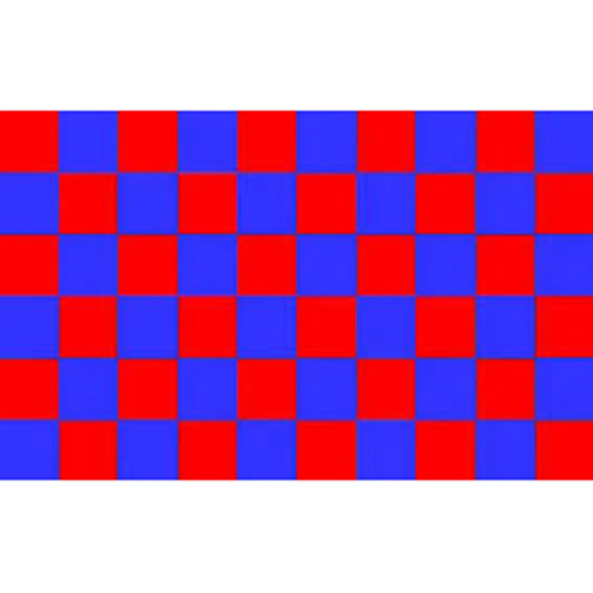 5' x 3' Red and Royal Blue Check Flag Checkered Flags Banner 
