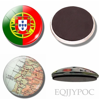 

Travel fridge magnets Portugal countries souvenir Portuguese flag Portugal map 30 MM refrigerator magnets decor message board