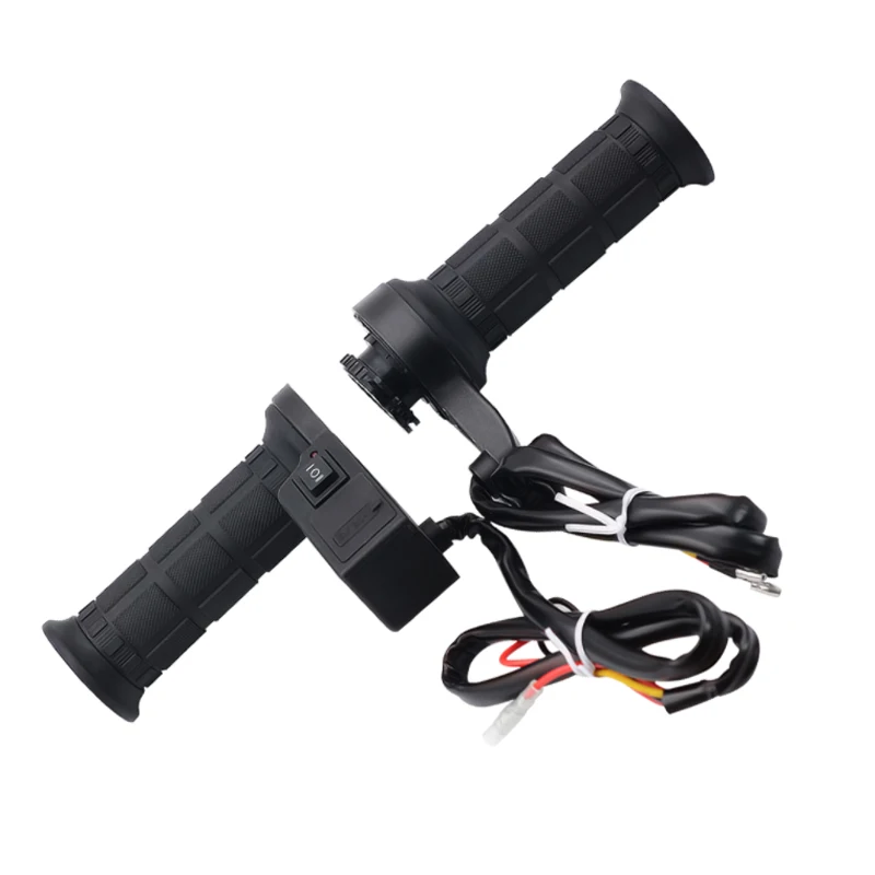 

Multi-functional Motorcycle Handle Generating Heat Grips Handle Voltage Display Phone 2.1A USB Charging with On-Off Push Button