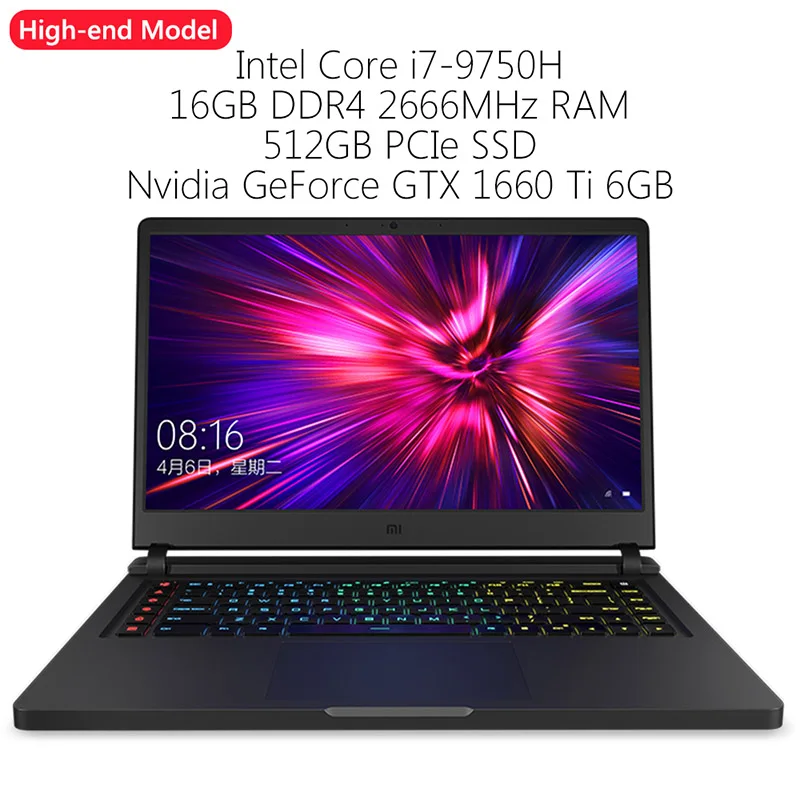 i7 9750H 16G 1660Ti Xiaomi mi ноутбук Ga mi ng Windows 10 Intel Core i7-9750 H 16 Гб ram 512 ГБ SSD HD mi notebook type-C Bluetooth - Цвет: i7 9750H 16G 1660Ti