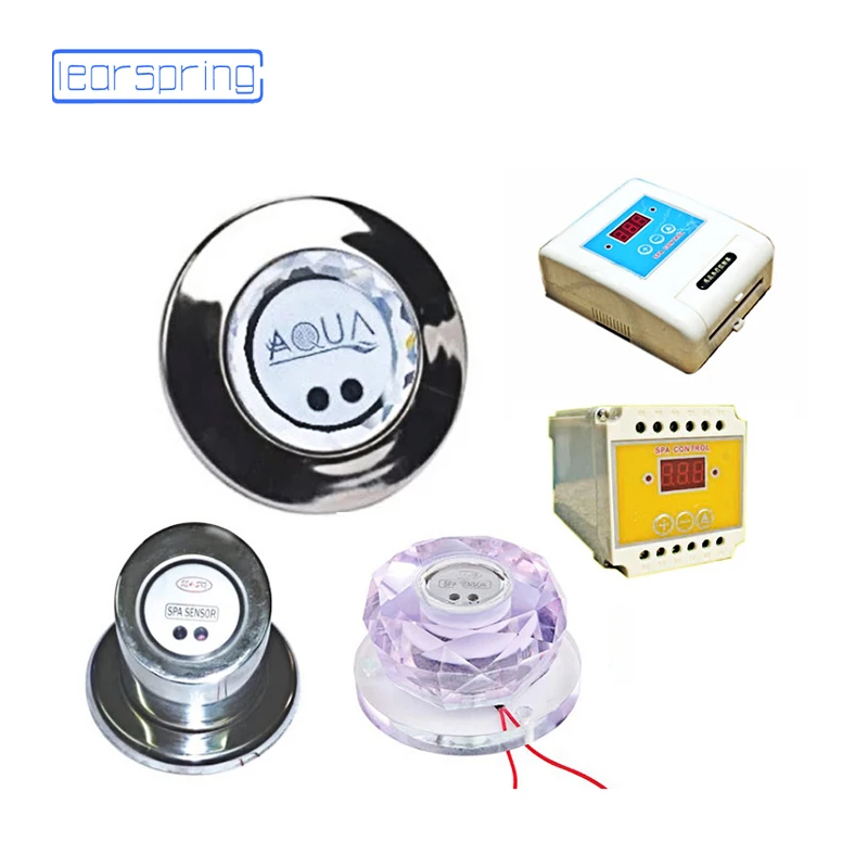 Free shipping Spa control switch stainless steel crystal switch crystal ball inductive switch swimming pool equipment