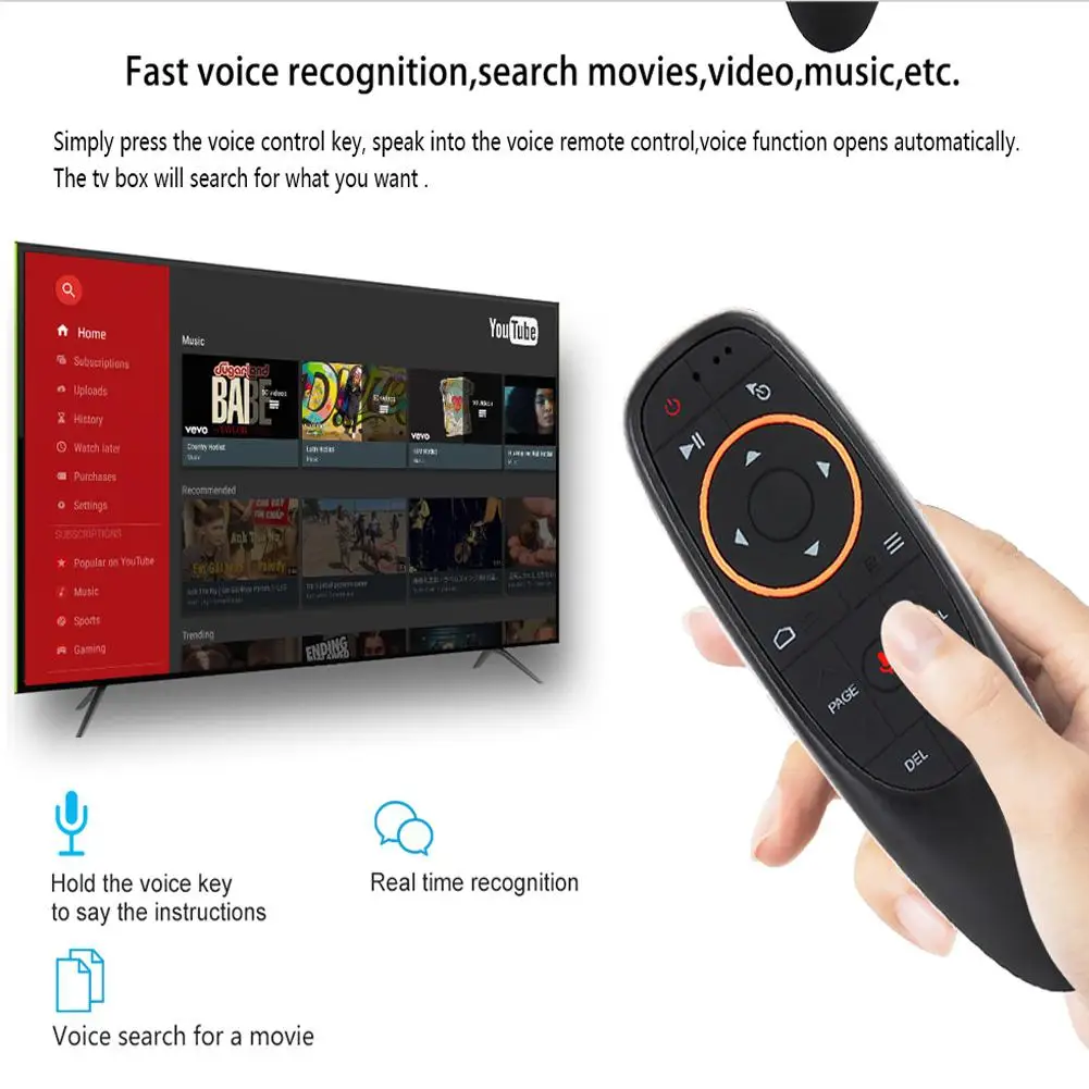H96 BT 4G 64GB tv Box H96 Max+ Android 8,1 Smart tv Box RK3328+ Full HD/H.265/Dual WiFi смарт-приставка с пультом дистанционного управления QKCr60