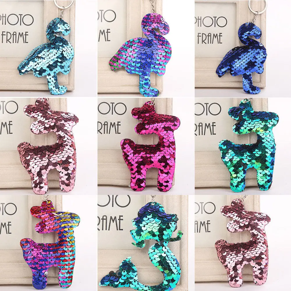 Брелок с блестками и подвеской в виде рождественской елки|Брелоки| |