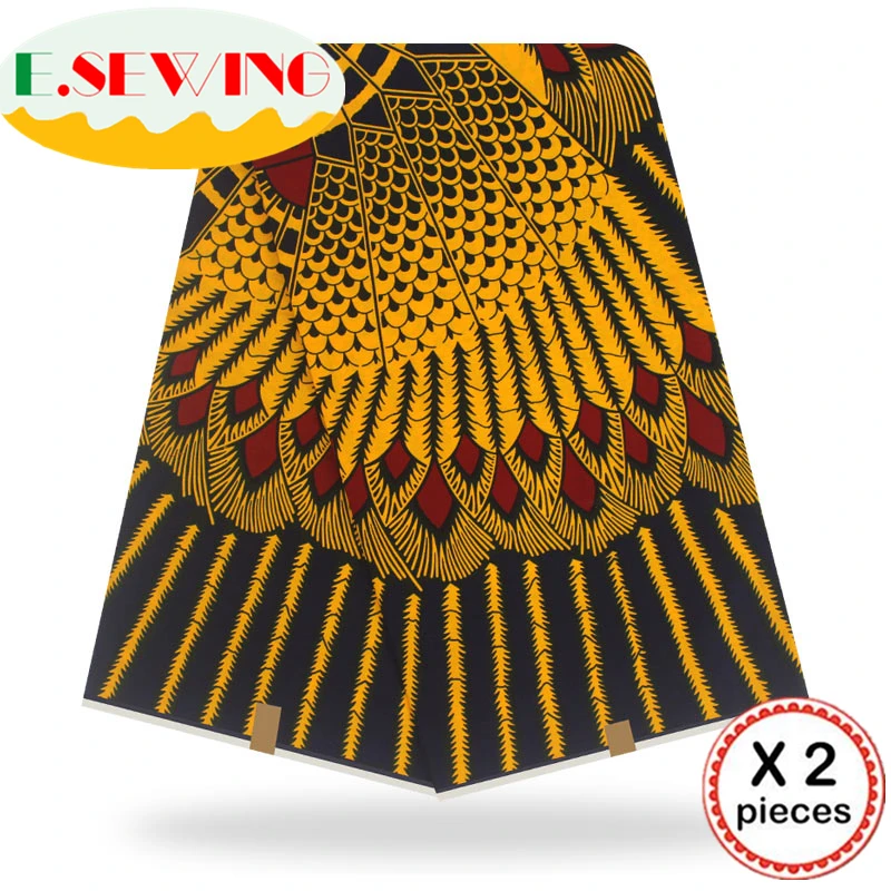 Анкара африканская восковая печатная ткань 12 ярдов Хлопок Воск Гана воск нигерийский стиль для шитья африканские платья одежда 111850