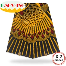 Анкара африканская восковая печатная ткань 12 ярдов Хлопок Воск Гана воск нигерийский стиль для шитья африканские платья одежда 111850
