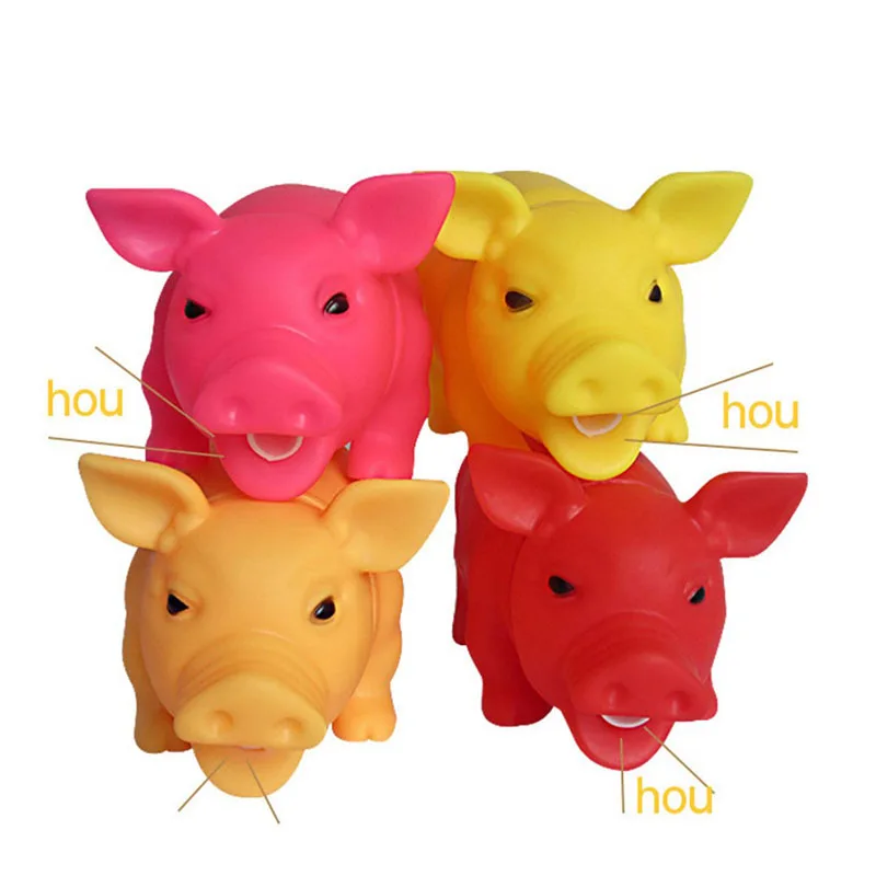 Pet Toys Chew Squeaker Rubber Dog For large Pet Supplies Sound Pig Funny Dog Toy 