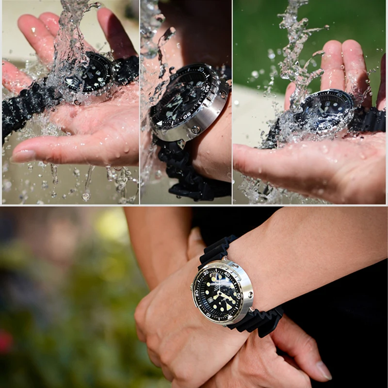 New Automatic Diving Watch Tuna SBBN015 Mechanical Sports 200M Waterproof Luminous Bezel Fashion Men's Watches for Male