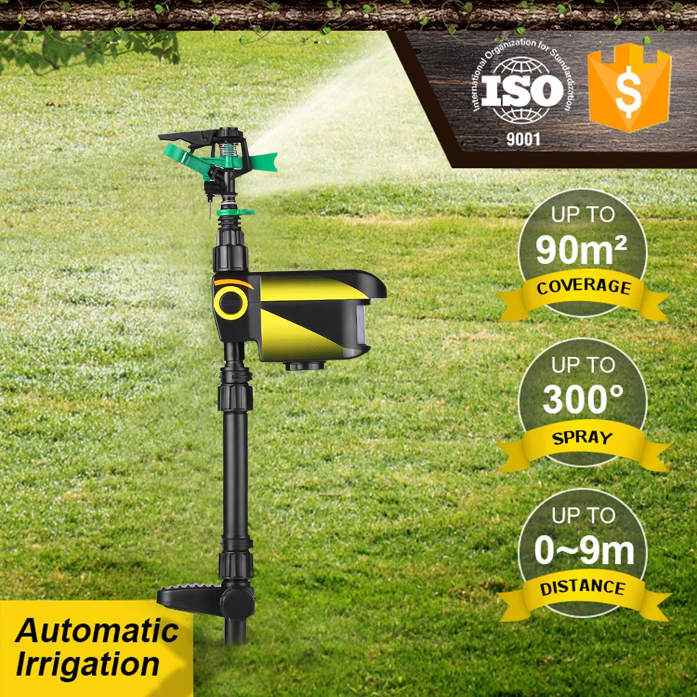 

Solar Powered Motion Activated Animal Repeller Garden Sprinkler Scarecrow Animal Deterrent Water Sprinkler