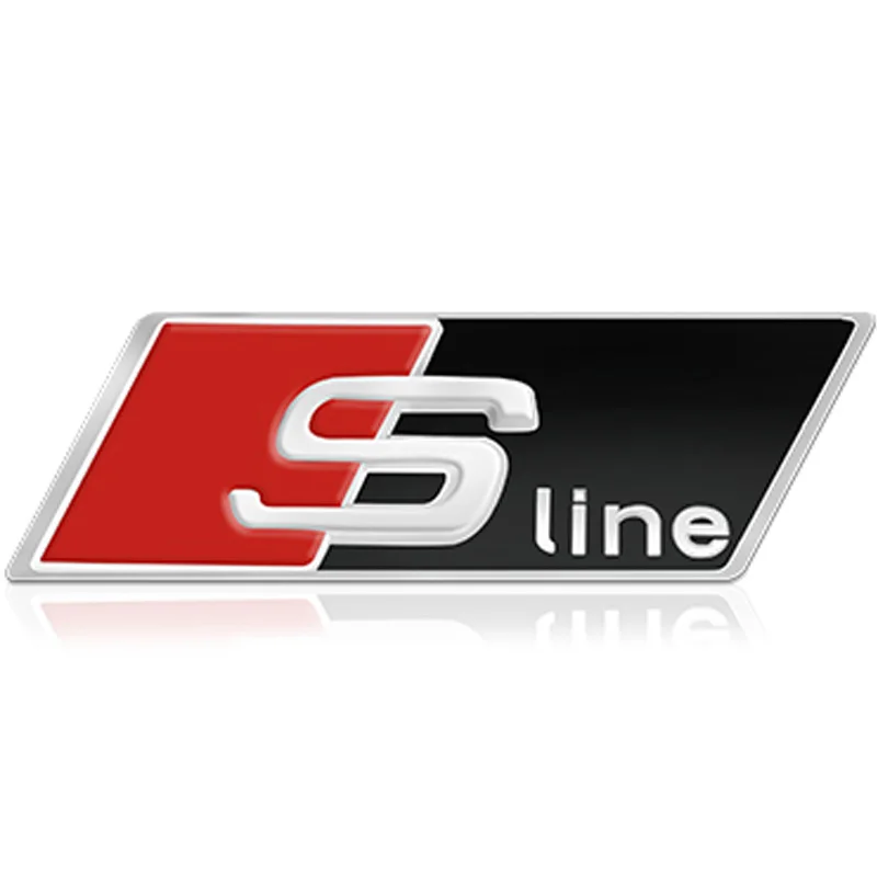 1pcs Car Accessories Car steering wheel sticker Car Interior sticker for Audi a3 a4 a5 a6 s4 s5 s6 s7 q3 q5 q7 c5 c6 b7 b8 8p 8v - Название цвета: black sline