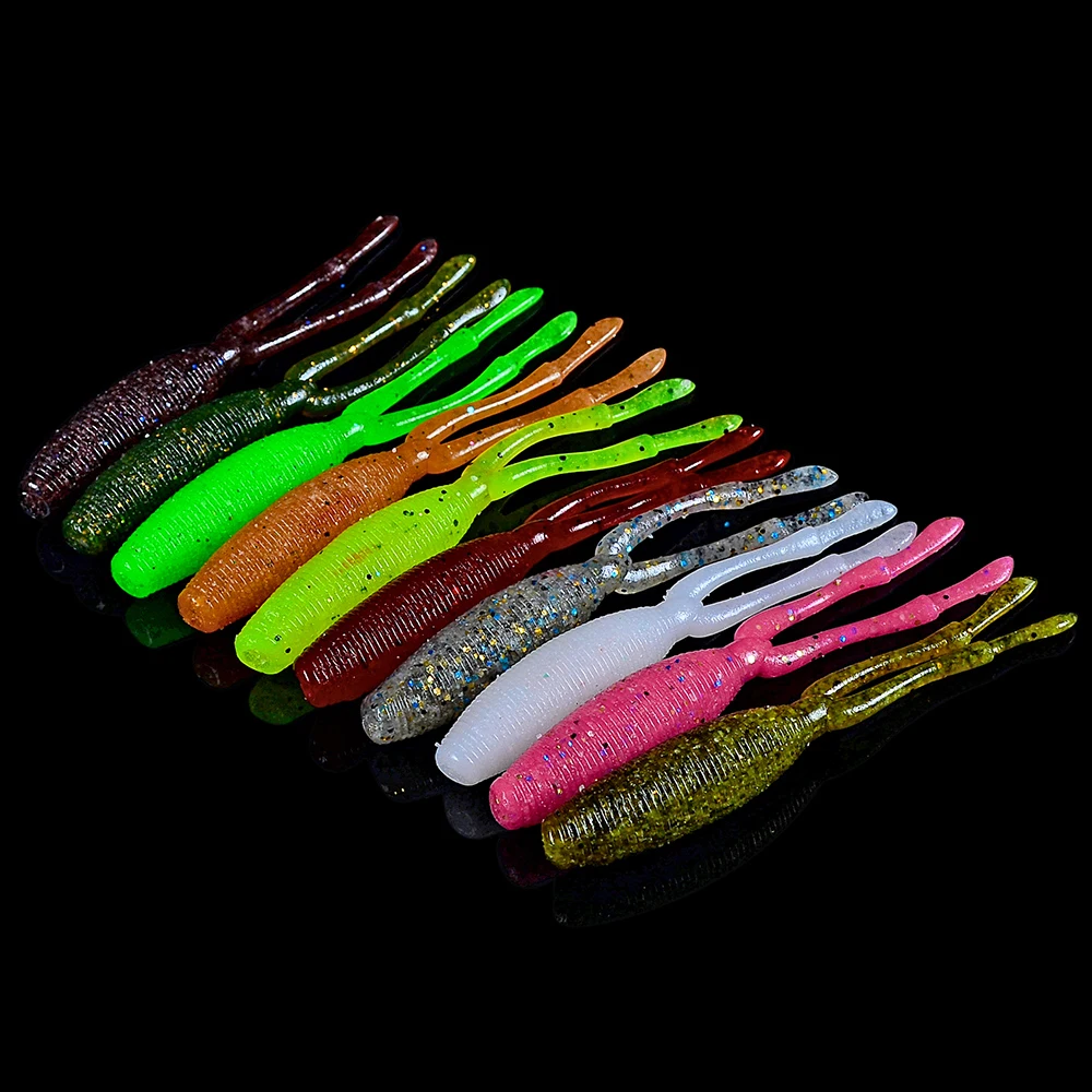 

Comdaba 10pcs/lot Artificial Fishing Lure Soft Lure 6g/9cm Shad Carp Baits Swimbait 10 Colors Fishing Silicone Rubber