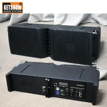 Двойной 8 дюймов приведенный в действие Колонка линейного массива Колонка со встроенным усилителем и активных Профессиональный динамик системы мини Колонка линейного массива