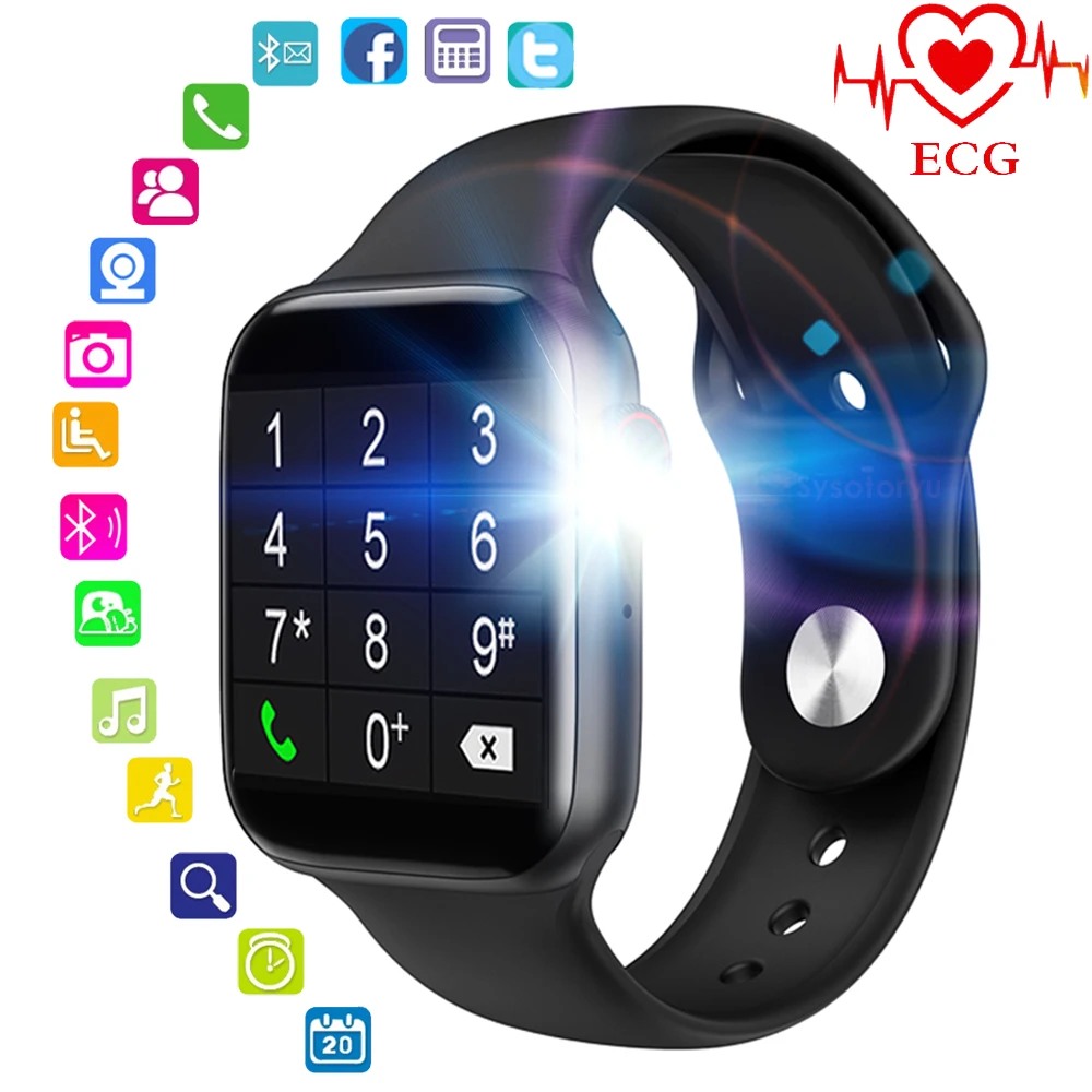 Смарт-часы с поддержкой Bluetooth вызова сообщения ЭКГ сердечного ритма Смарт-часы для мужчин MTK2502D Smartwatch для женщин 4 для Apple Android телефон