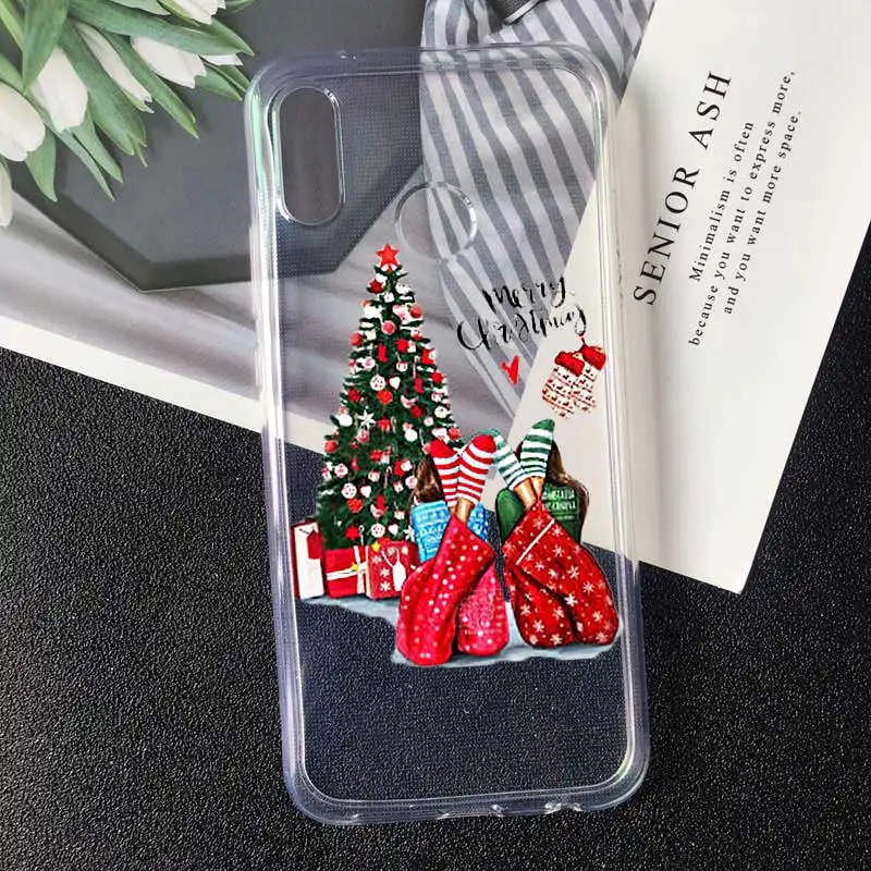 С Новым Годом Веселый Чехол для телефона с рождественским рисунком для huawei p30 p10 p20 lite mate 20 p30 p20 PRO Чехол для samsung A30 A5 S10 E S6 - Цвет: TPU A2097