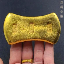 Высококачественные античные золотые слитки(фильм и телевизионные реквизиты) вызов монета современный Декор золото