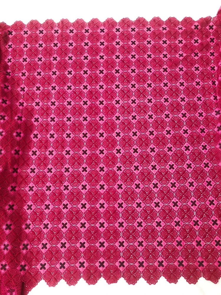 Afrikanischer Spitzenstoff im neuen Stil, 2025, hochwertige Spitze, wasserlöslich, bestickt, modischer weicher Spitzenstoff, 5 Yards – Detail 17