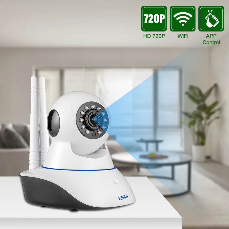 Двойная антенна беспроводная WIFI 720P HD камера безопасности домашняя CCTV