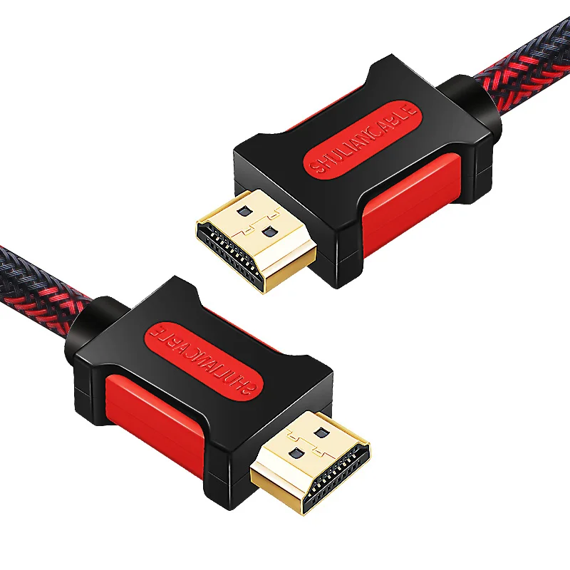 Shuliancable длинный HDMI кабель 5 м 10 м 15 м 20 м 30 м 50 м нейлоновая оплетка HDMI кабель 1080P 3D позолоченный кабель высокая скорость для HD tv xbox - Цвет: Nylon Braid HDMI