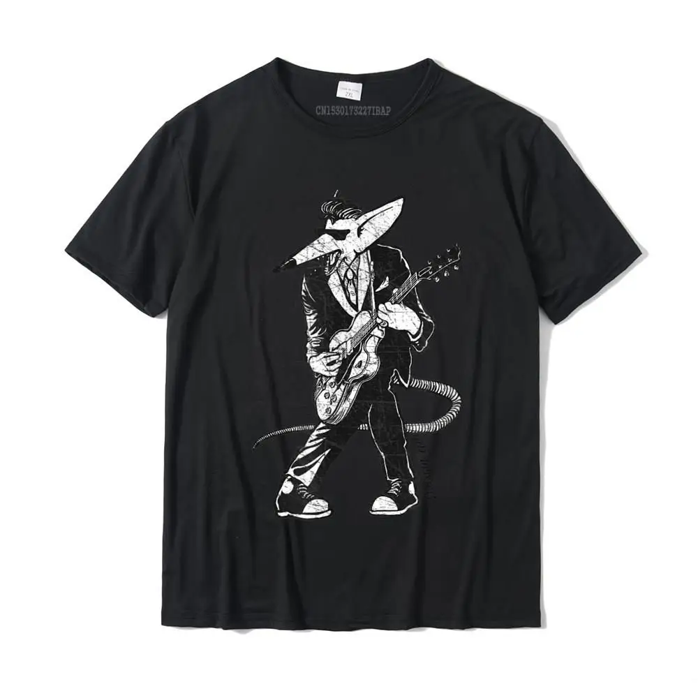Normal Normal O Neck Tshirts Autumn Tops & Tees Short Sleeve for Men Newest 100% Cotton Comics T-Shirt Drop Shipping Rockabilly Rats 50's Guitar Player T-shirt__26558 black