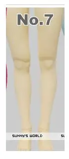 7 M0110 детские игрушки ручной работы, 1/3 1/4, носки для кукол, BJD/SD кукольный реквизит, аксессуары, цветные колготки, 1 пара - Цвет: 7