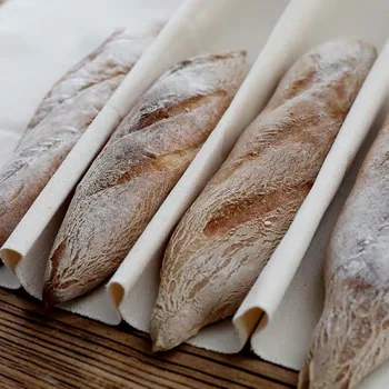 

Thick Fermented Linen Cloth Proofing Dough Bakers Pans Bread Baguette Baking Mat Baguette Cotton Fermentation Cloth Baking Tool