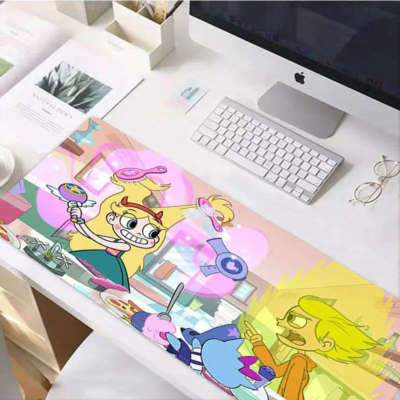 Lock Edge 30x80cm Maiya аниме Star vs The Force of Evil Gamer speed Mice розничная маленький резиновый коврик для мыши большой коврик для мыши клавиатуры коврик - Цвет: Lock Edge 30x80cm