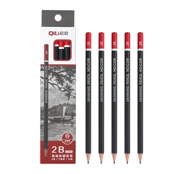 

12 PCS Sketch Pencil Set Art 2B Pencil Student Painting Pencil Log Drawing Sketch Pen Drawing Pencil Set Pencils for Kids