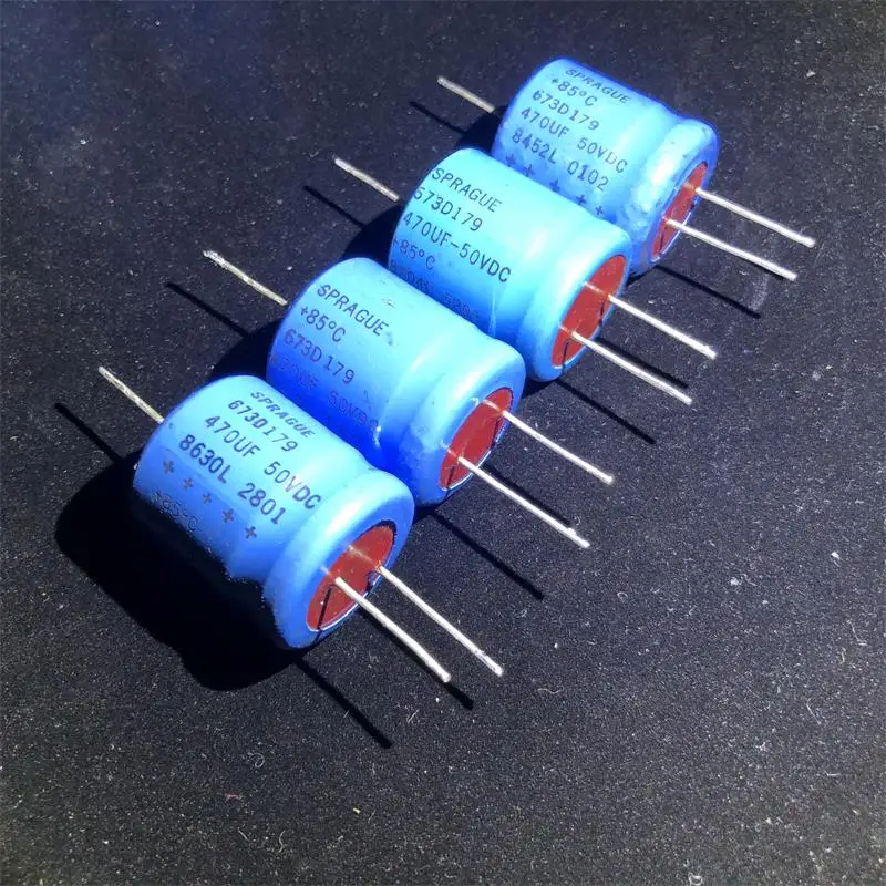 

2pcs U.S. Department of 470UF 50V SPRAGUE673D Sibi red head fever axially cathode electrolytic capacitors free shipping